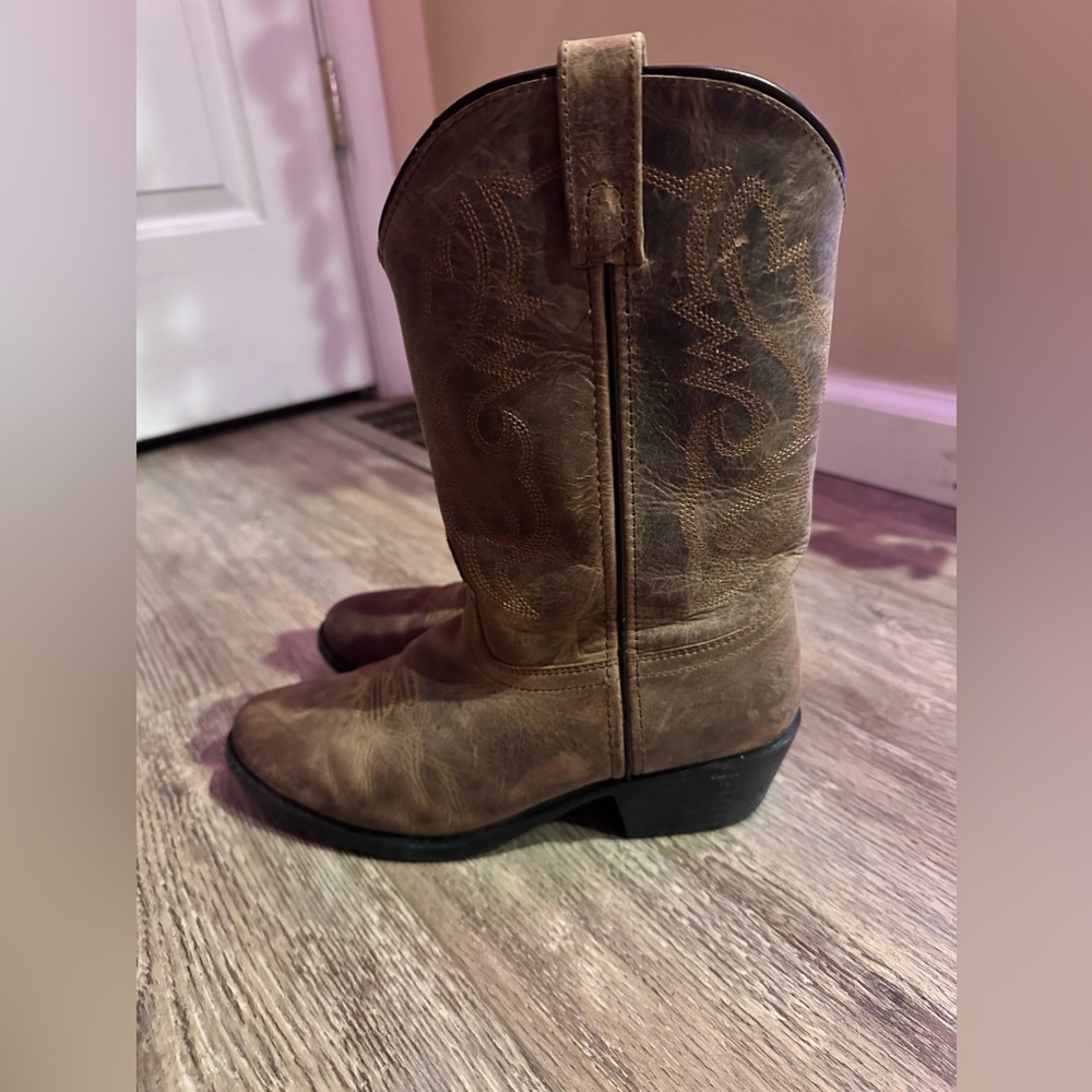 Smokey Mountain Boots π’Style 3034Y Brown Leather in Menβs size 7, EUC (worn 2x) - Picture 6 of 12